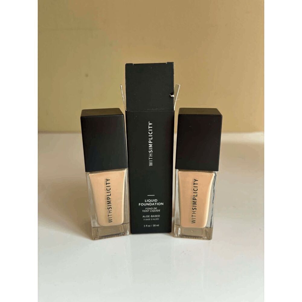WithSimplicity Liquid Foundation 1 oz Each in Shade 0.5 Lot of 2